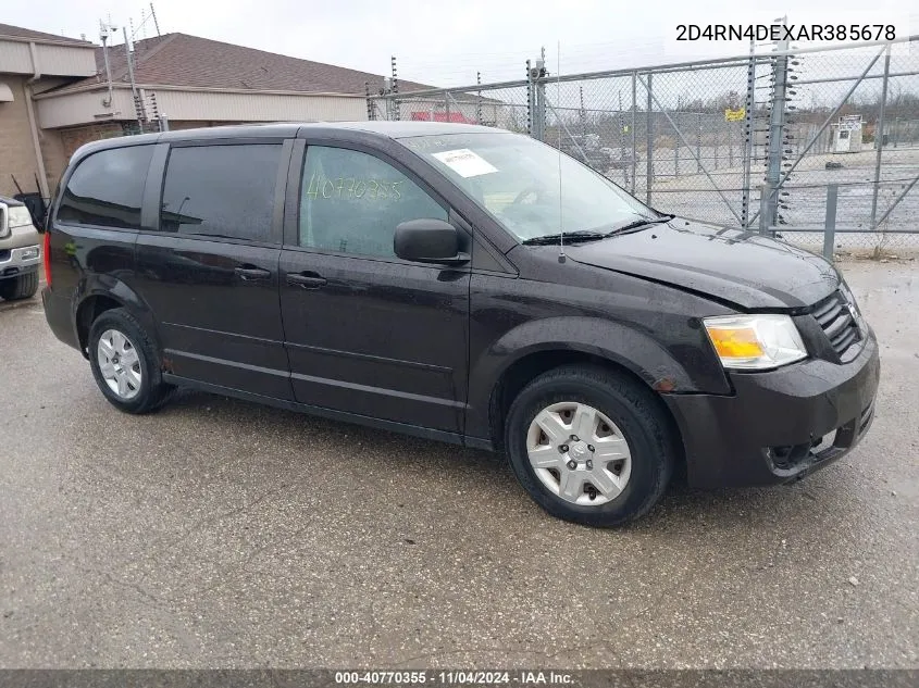 2010 Dodge Grand Caravan Se VIN: 2D4RN4DEXAR385678 Lot: 40770355