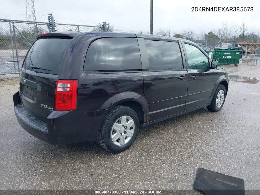 2010 Dodge Grand Caravan Se VIN: 2D4RN4DEXAR385678 Lot: 40770355