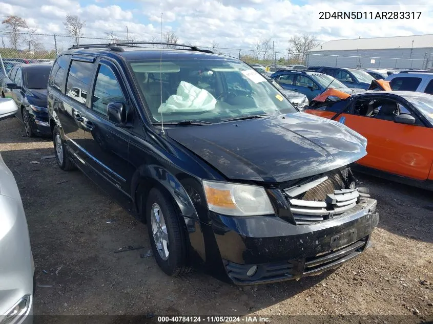 2010 Dodge Grand Caravan Sxt VIN: 2D4RN5D11AR283317 Lot: 40784124