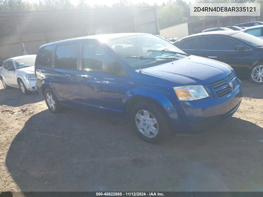 2010 Dodge Grand Caravan Se VIN: 2D4RN4DE8AR335121 Lot: 40822885