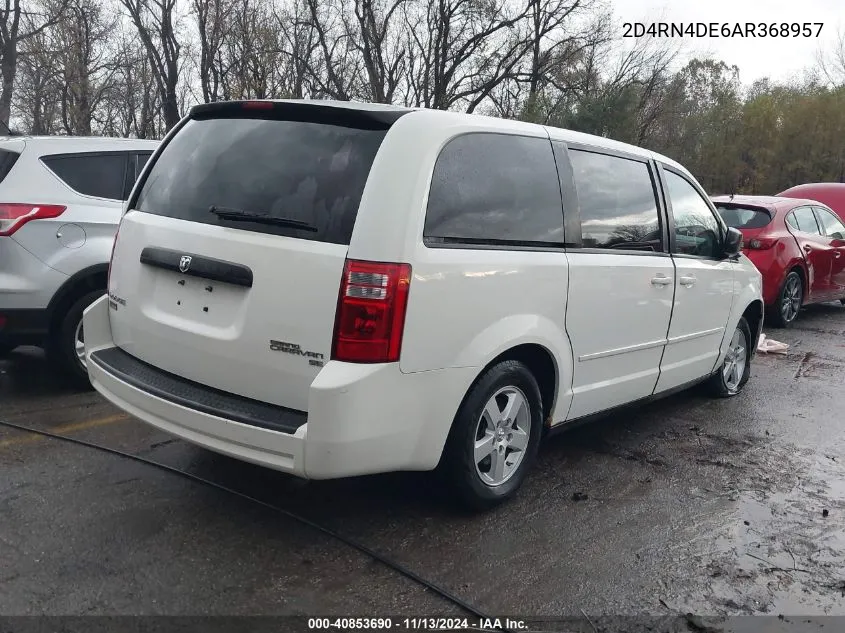 2010 Dodge Grand Caravan Se VIN: 2D4RN4DE6AR368957 Lot: 40853690