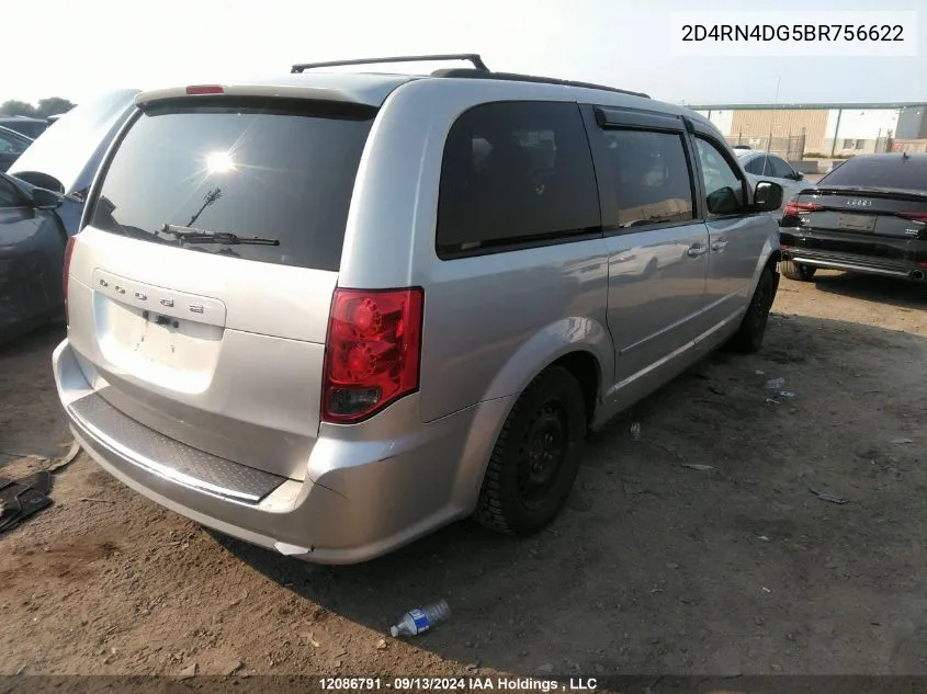 2D4RN4DG5BR756622 2011 Dodge Grand Caravan Se/Sxt