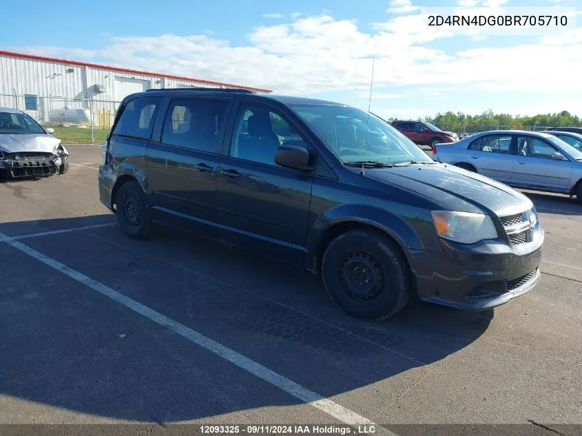 2011 Dodge Grand Caravan Express VIN: 2D4RN4DG0BR705710 Lot: 12093325