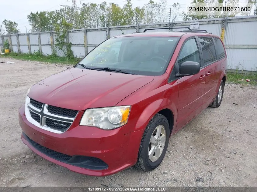 2011 Dodge Grand Caravan Express VIN: 2D4RN4DG8BR671600 Lot: 12109172