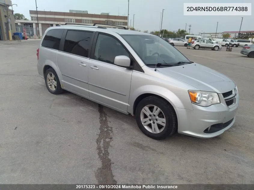 2011 Dodge Grand Caravan Se VIN: 2D4RN5DG6BR774388 Lot: 20175323