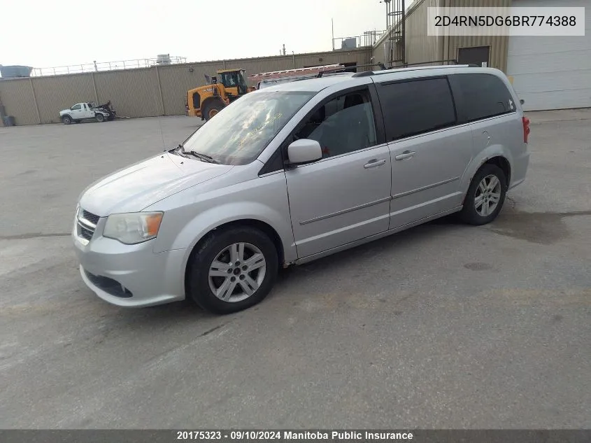 2011 Dodge Grand Caravan Se VIN: 2D4RN5DG6BR774388 Lot: 20175323