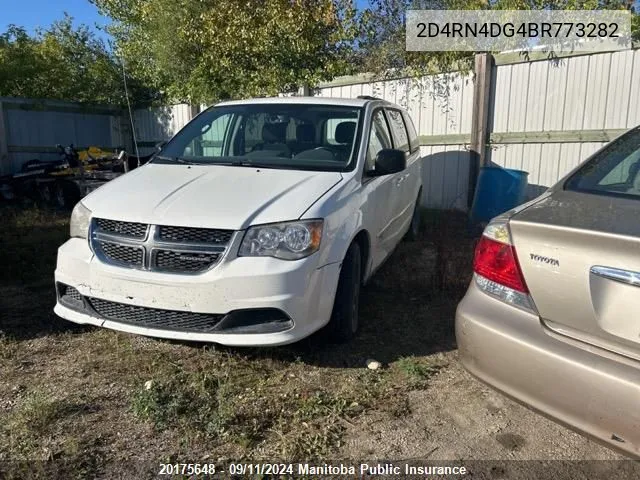 2011 Dodge Grand Caravan Se VIN: 2D4RN4DG4BR773282 Lot: 20175648