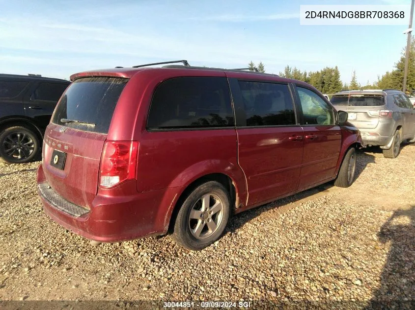 2011 Dodge Grand Caravan Express VIN: 2D4RN4DG8BR708368 Lot: 30044851