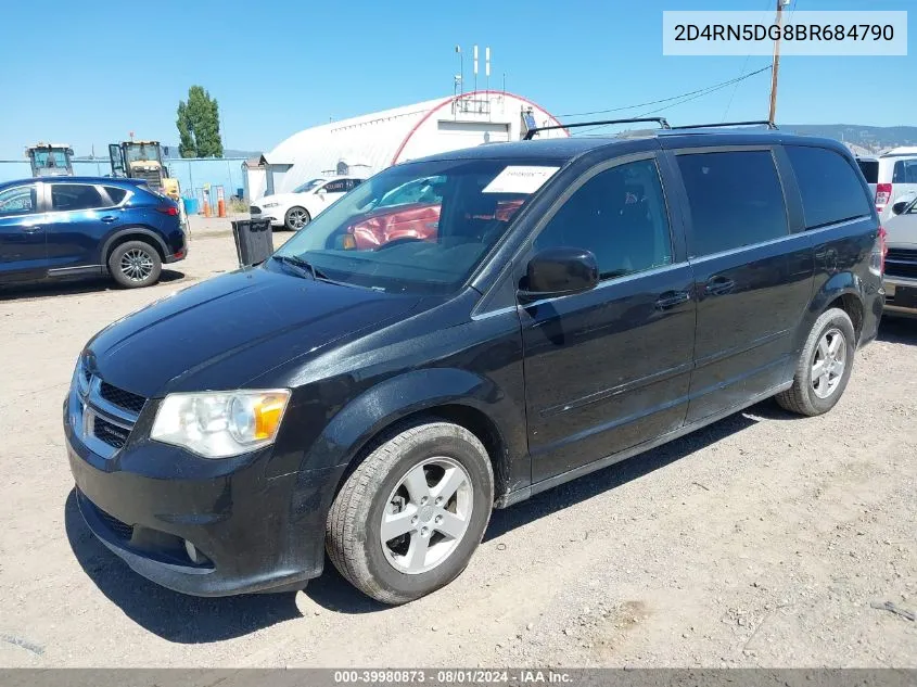 2011 Dodge Grand Caravan Crew VIN: 2D4RN5DG8BR684790 Lot: 39980873