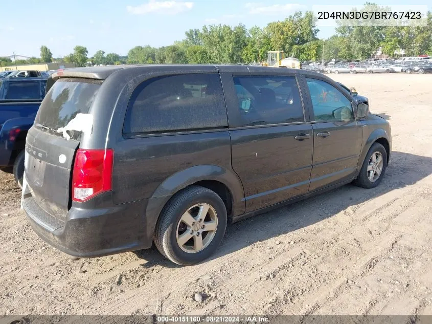 2011 Dodge Grand Caravan Mainstreet VIN: 2D4RN3DG7BR767423 Lot: 40151160