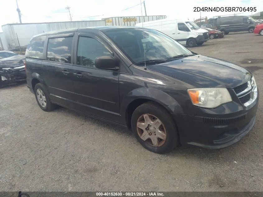 2011 Dodge Grand Caravan Express VIN: 2D4RN4DG5BR706495 Lot: 40152630