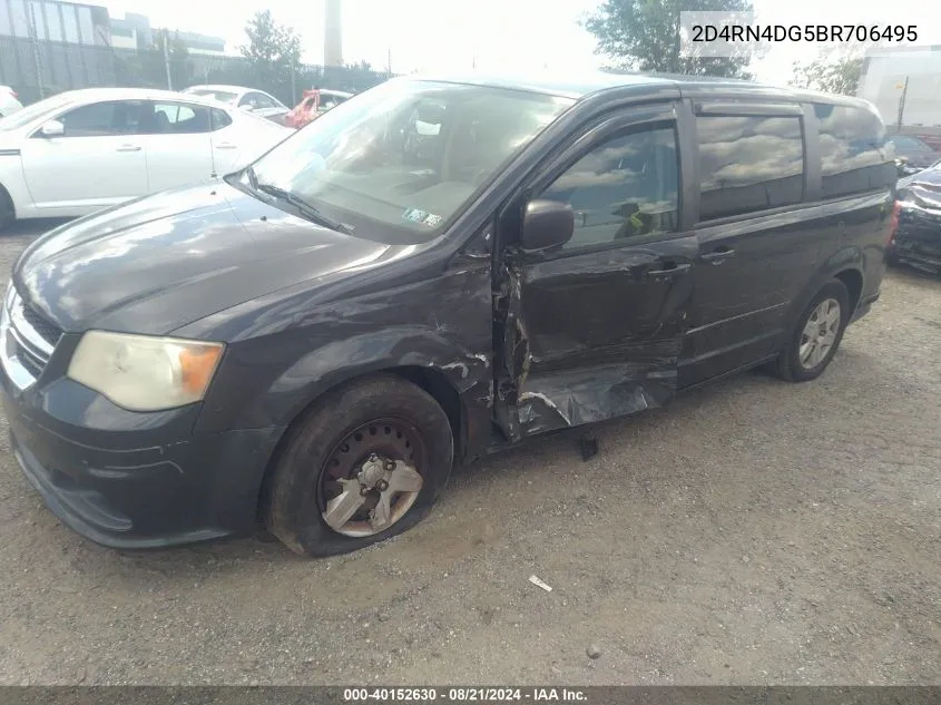 2011 Dodge Grand Caravan Express VIN: 2D4RN4DG5BR706495 Lot: 40152630