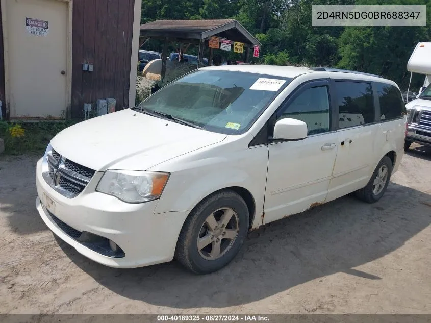 2011 Dodge Grand Caravan Crew VIN: 2D4RN5DG0BR688347 Lot: 40189325