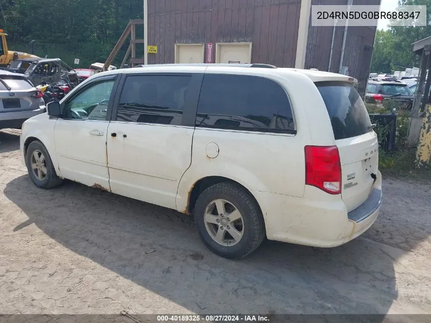 2011 Dodge Grand Caravan Crew VIN: 2D4RN5DG0BR688347 Lot: 40189325