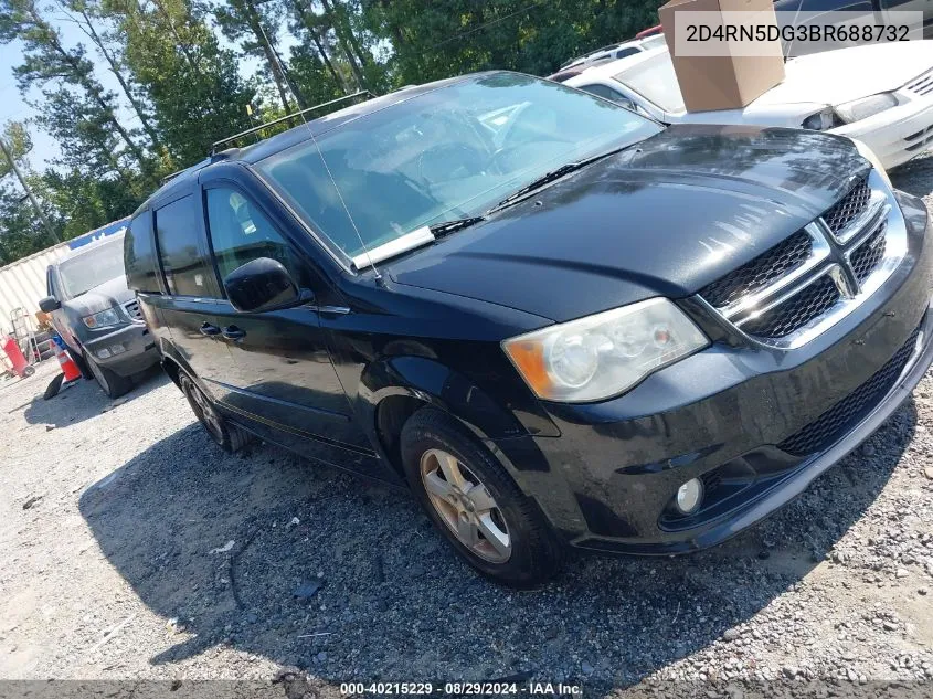 2011 Dodge Grand Caravan Crew VIN: 2D4RN5DG3BR688732 Lot: 40215229