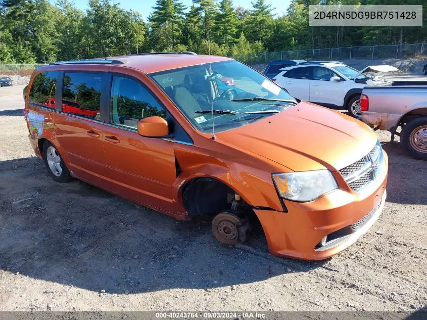 2011 Dodge Grand Caravan Crew VIN: 2D4RN5DG9BR751428 Lot: 40243764