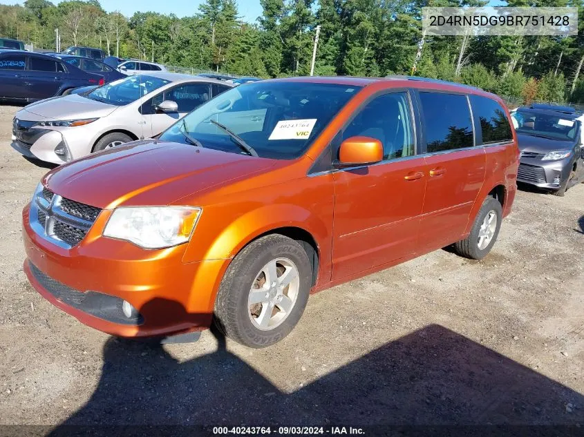 2011 Dodge Grand Caravan Crew VIN: 2D4RN5DG9BR751428 Lot: 40243764