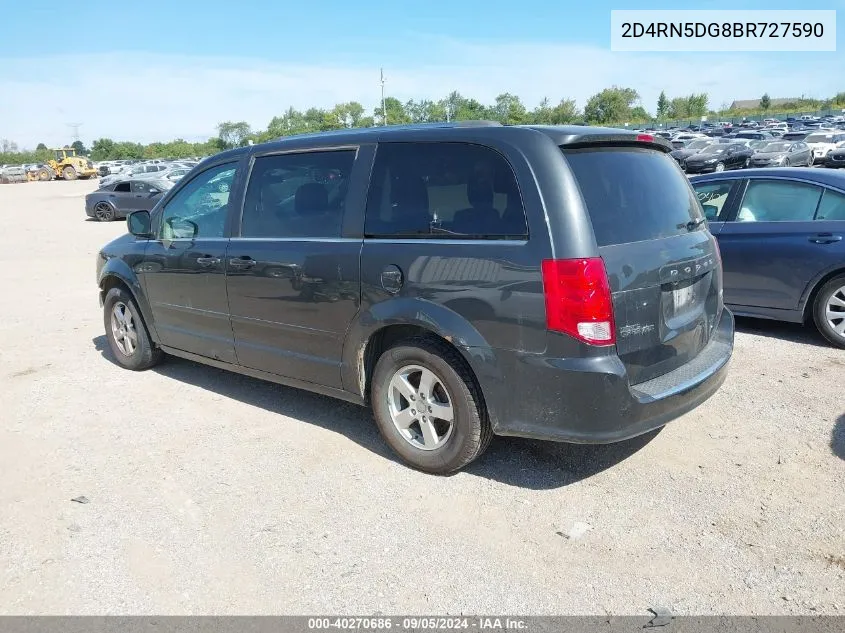 2011 Dodge Grand Caravan Crew VIN: 2D4RN5DG8BR727590 Lot: 40270686