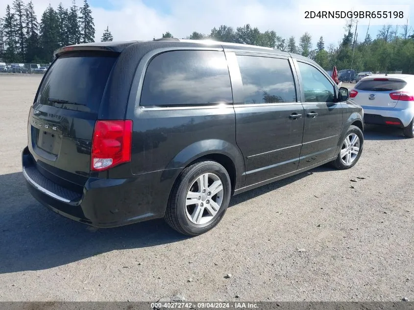 2011 Dodge Grand Caravan Crew VIN: 2D4RN5DG9BR655198 Lot: 40272742