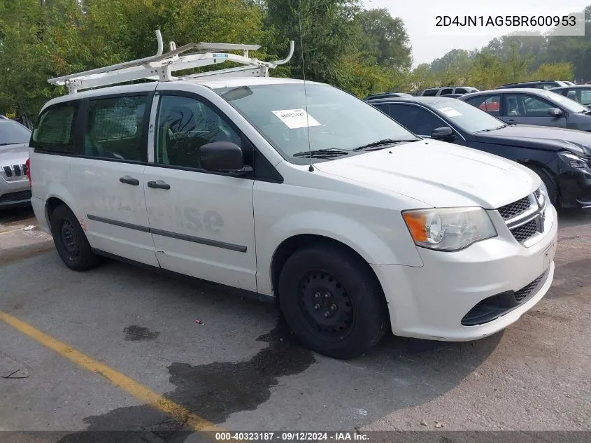 2D4JN1AG5BR600953 2011 Dodge Grand Caravan C/V