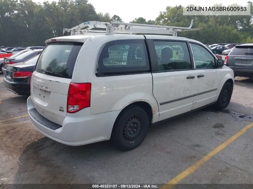 2D4JN1AG5BR600953 2011 Dodge Grand Caravan C/V