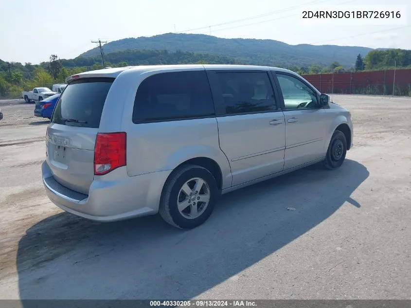 2D4RN3DG1BR726916 2011 Dodge Grand Caravan Mainstreet