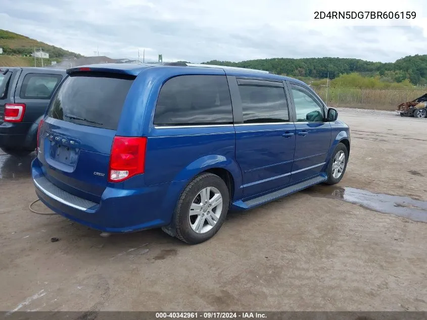 2011 Dodge Grand Caravan Crew VIN: 2D4RN5DG7BR606159 Lot: 40342961