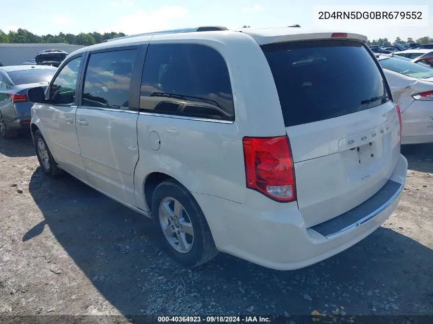 2011 Dodge Grand Caravan Crew VIN: 2D4RN5DG0BR679552 Lot: 40364923