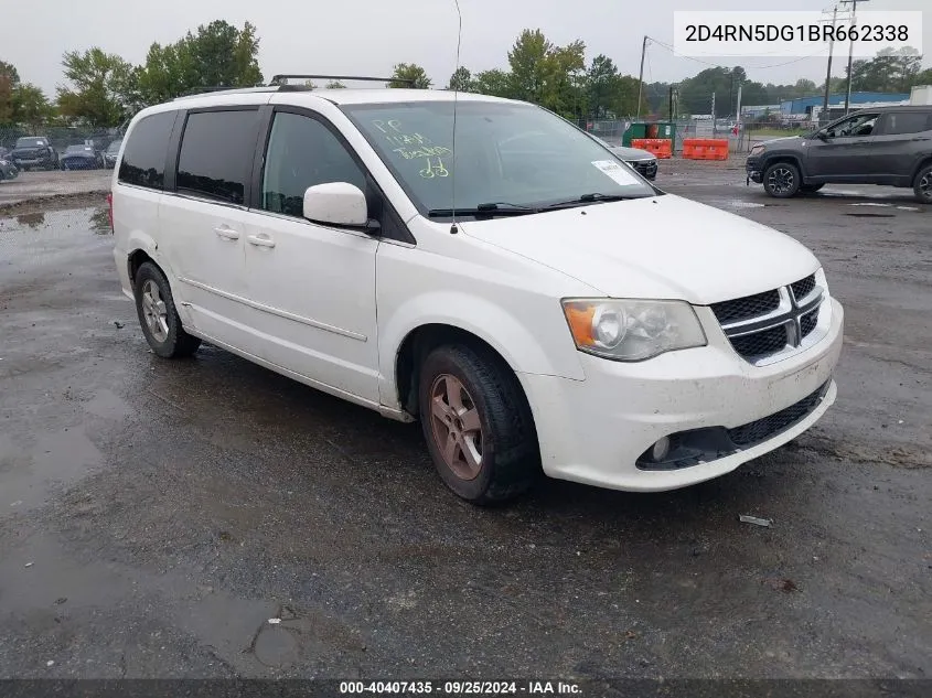 2011 Dodge Grand Caravan Crew VIN: 2D4RN5DG1BR662338 Lot: 40407435