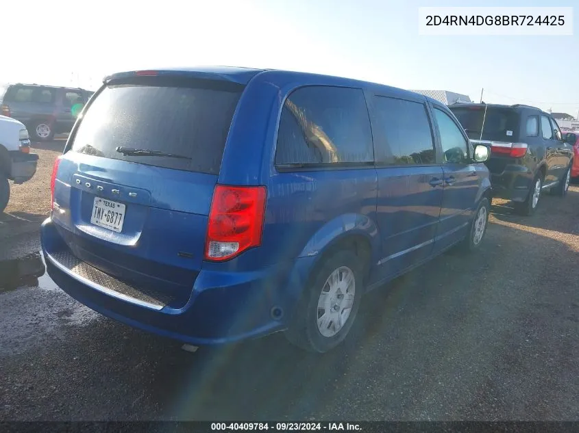 2D4RN4DG8BR724425 2011 Dodge Grand Caravan Express