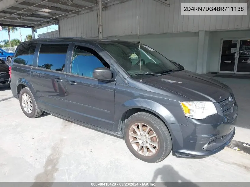 2011 Dodge Grand Caravan R/T VIN: 2D4RN7DG4BR711138 Lot: 40418428