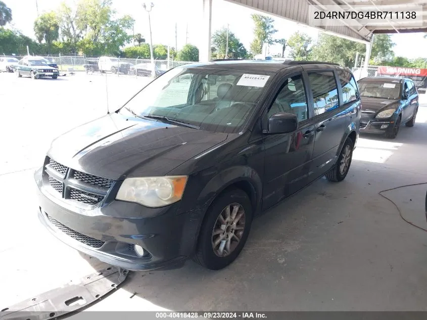 2011 Dodge Grand Caravan R/T VIN: 2D4RN7DG4BR711138 Lot: 40418428