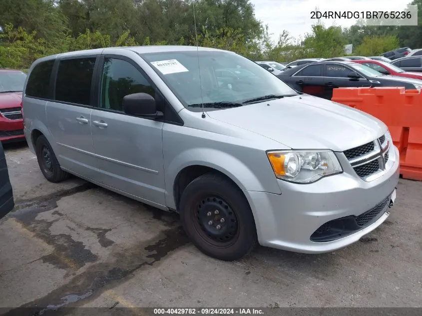 2011 Dodge Grand Caravan Express VIN: 2D4RN4DG1BR765236 Lot: 40429782