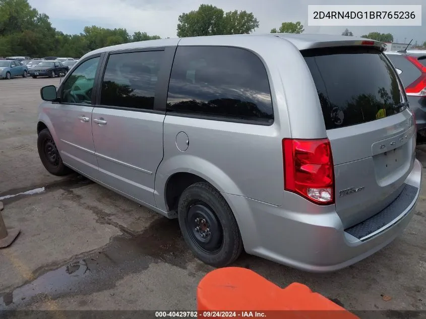 2D4RN4DG1BR765236 2011 Dodge Grand Caravan Express