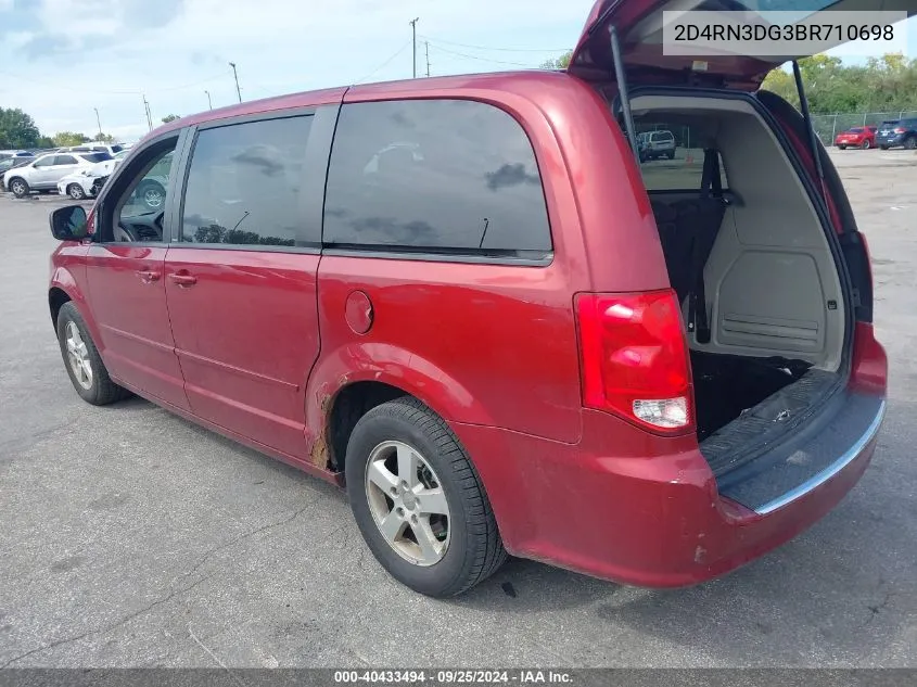 2011 Dodge Grand Caravan Mainstreet VIN: 2D4RN3DG3BR710698 Lot: 40433494