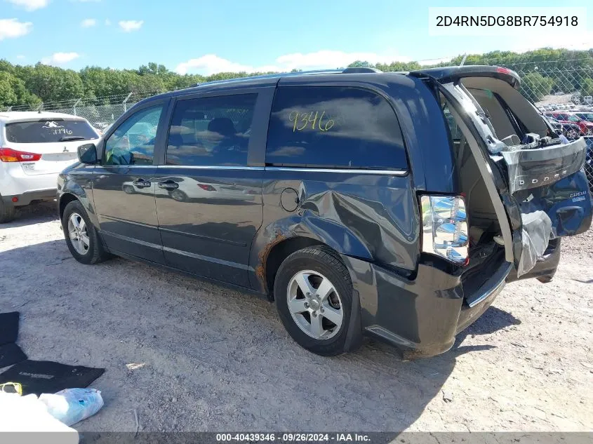 2011 Dodge Grand Caravan Crew VIN: 2D4RN5DG8BR754918 Lot: 40439346