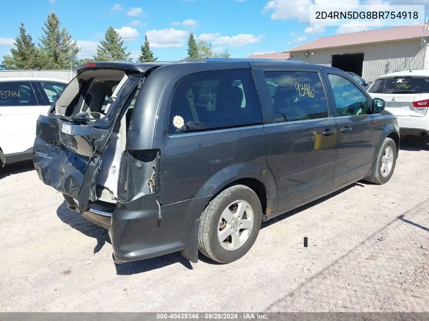 2011 Dodge Grand Caravan Crew VIN: 2D4RN5DG8BR754918 Lot: 40439346