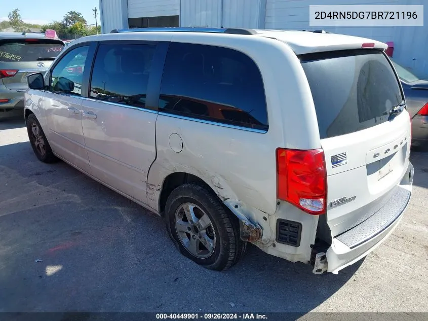 2011 Dodge Grand Caravan Crew VIN: 2D4RN5DG7BR721196 Lot: 40449901