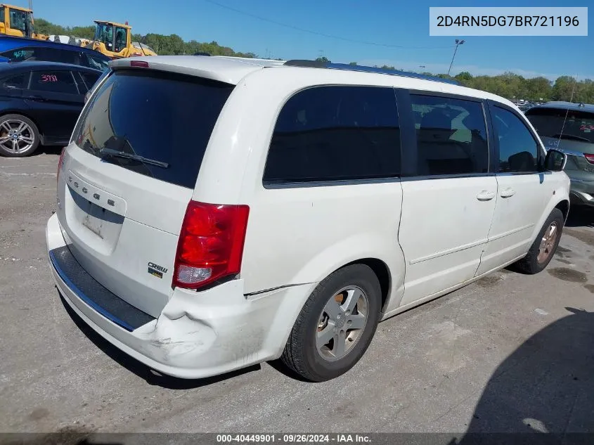 2011 Dodge Grand Caravan Crew VIN: 2D4RN5DG7BR721196 Lot: 40449901