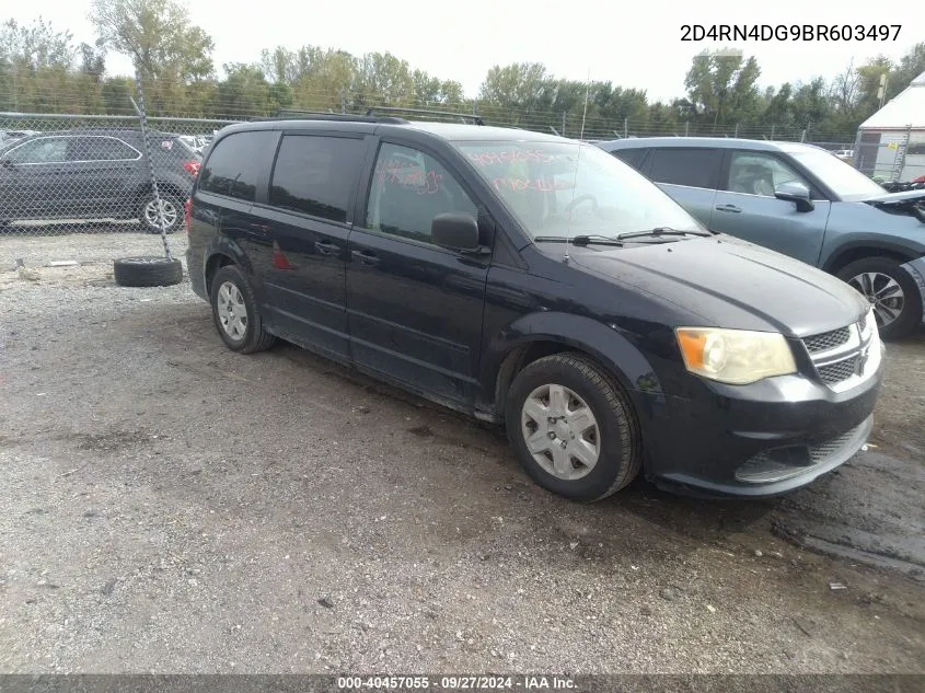 2011 Dodge Grand Caravan Express VIN: 2D4RN4DG9BR603497 Lot: 40457055