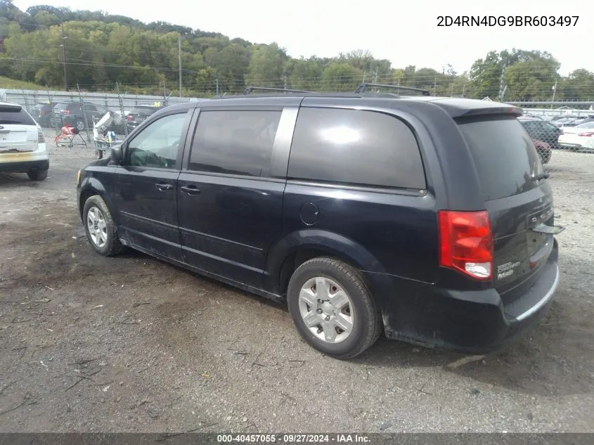 2011 Dodge Grand Caravan Express VIN: 2D4RN4DG9BR603497 Lot: 40457055