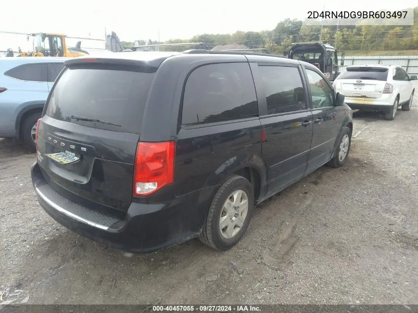 2011 Dodge Grand Caravan Express VIN: 2D4RN4DG9BR603497 Lot: 40457055