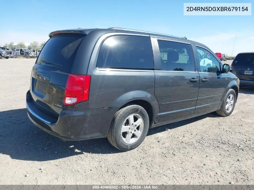 2011 Dodge Grand Caravan Crew VIN: 2D4RN5DGXBR679154 Lot: 40465002