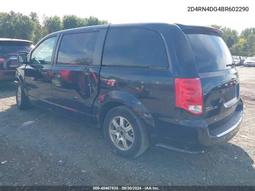 2011 Dodge Grand Caravan Express VIN: 2D4RN4DG4BR602290 Lot: 40467835