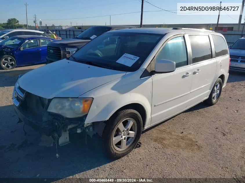 2011 Dodge Grand Caravan Crew VIN: 2D4RN5DG9BR646727 Lot: 40468449