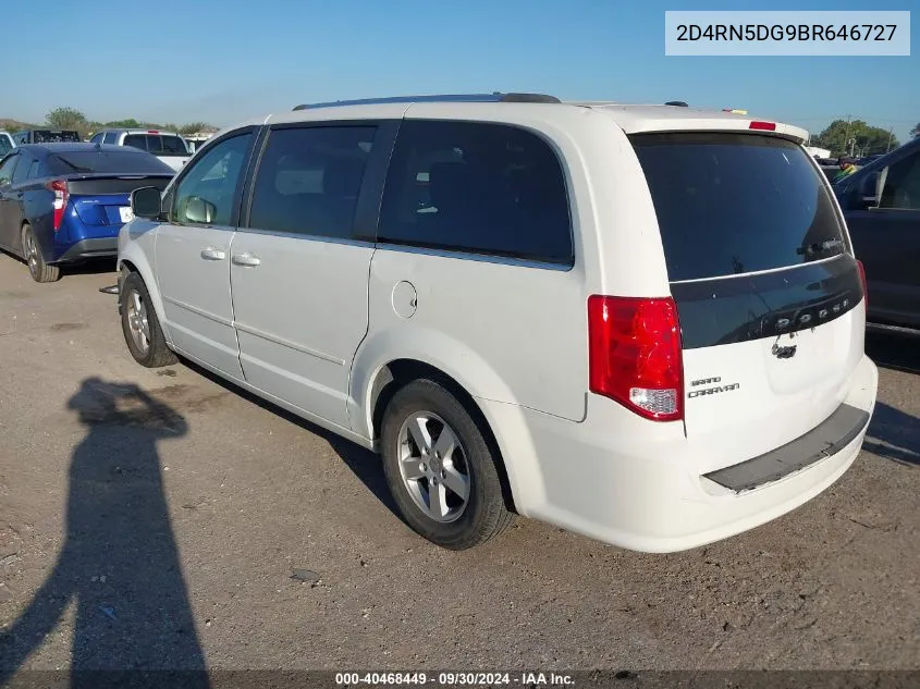 2011 Dodge Grand Caravan Crew VIN: 2D4RN5DG9BR646727 Lot: 40468449