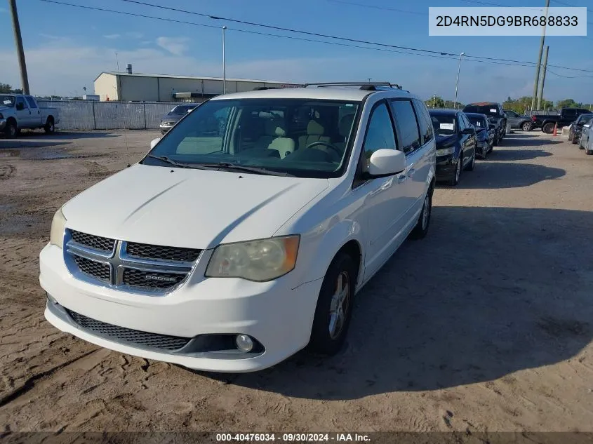 2011 Dodge Grand Caravan Crew VIN: 2D4RN5DG9BR688833 Lot: 40476034