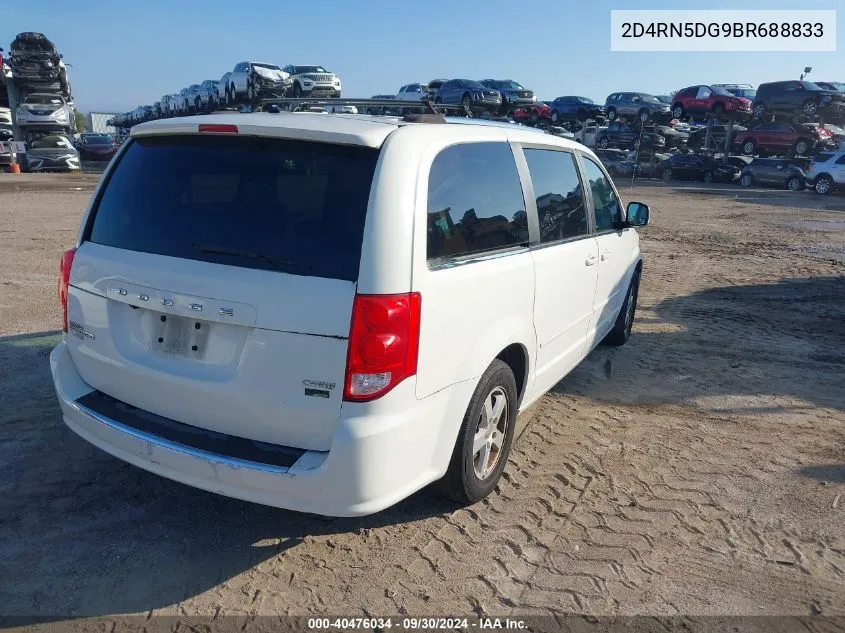 2011 Dodge Grand Caravan Crew VIN: 2D4RN5DG9BR688833 Lot: 40476034