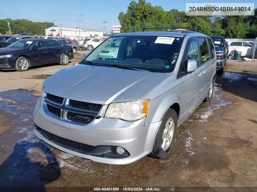 2011 Dodge Grand Caravan Crew VIN: 2D4RN5DG4BR648014 Lot: 40481898