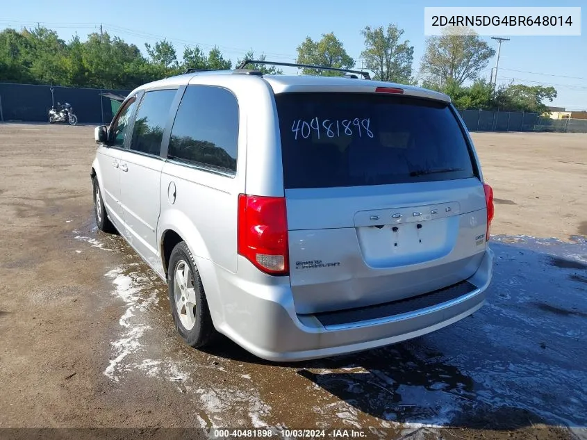 2011 Dodge Grand Caravan Crew VIN: 2D4RN5DG4BR648014 Lot: 40481898